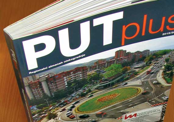 Annual publications 'PUT PLUS' about infrastructure construction in the Balkans region, 280+ pages (concept, design and prepress).