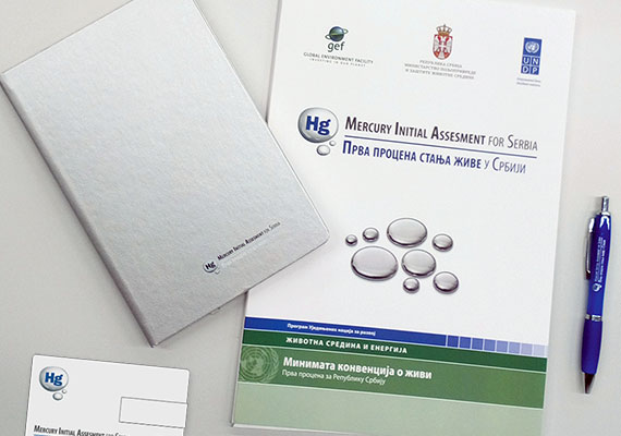 Logo and conference material for the “Mercury Initial Assessment in Serbia” project